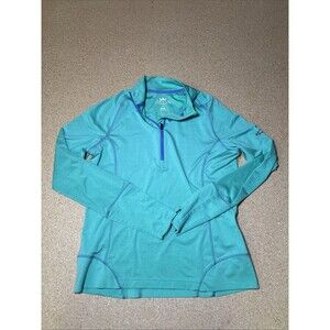 Peter Millar Women M Green Golf Quarter Zip UPF 50+ Sun Protect Casual G1